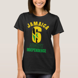 Camiseta Bandera de Jamaica antigua 6 de agosto Día de la I
