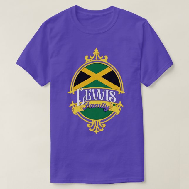Camiseta Bandera de Jamaica de la familia Lewis (Diseño del anverso)