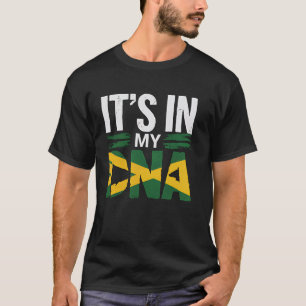 Camiseta Bandera de Jamaica Es Mi ADN Raíces Jamaicunas Org