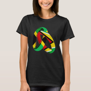 Camiseta Bandera de Jamaica Guyana Grown Ring Marriot Boda