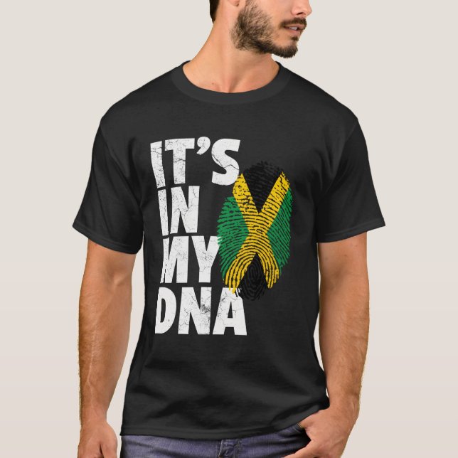 Camiseta Bandera de Jamaica Orgullo jamaiquino Isla Dna (Anverso)