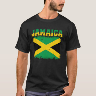 Camiseta Bandera de Jamaica Vintage Jamaica Recuerdo Amor V