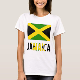 Camiseta Bandera de Jamaica y palabra