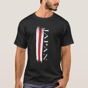 Camiseta Bandera de Japón, bandas de color