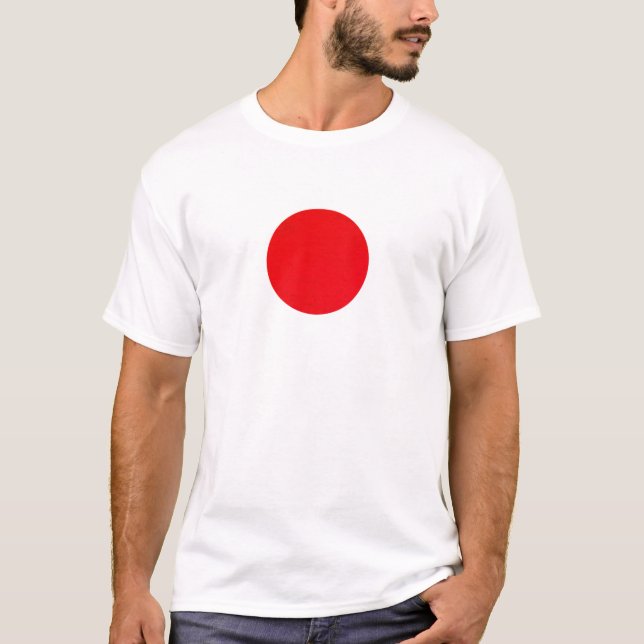 Camiseta Bandera de Japón - Bandera japonesa - 日 章 旗 - 日 丸  (Anverso)