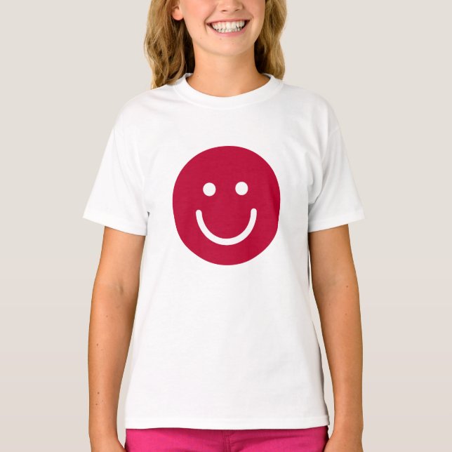 Camiseta Bandera de Japón con cara sonriente (Anverso)