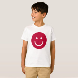 Camiseta Bandera de Japón con cara sonriente