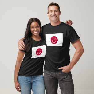 Camiseta Bandera de Japón con cara sonriente