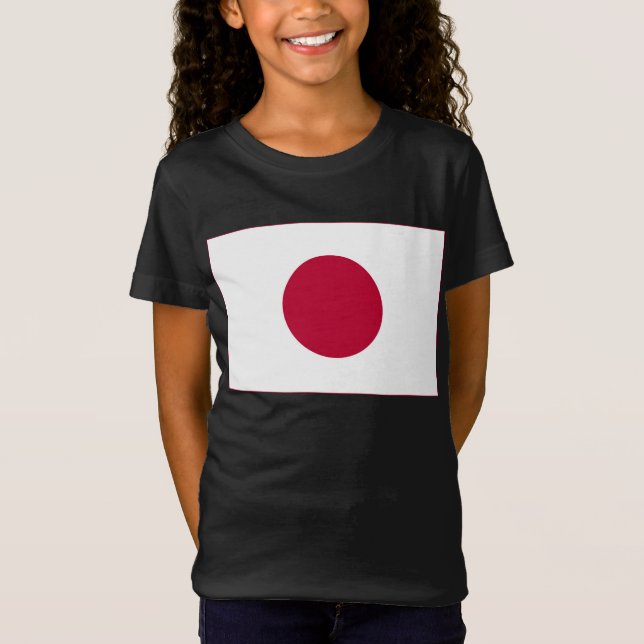 Camiseta Bandera de Japón: Hinomaru, Nisshōki, Sol rojo en  (Anverso)