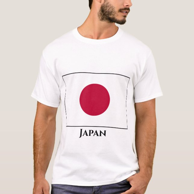Camiseta Bandera de Japón (japonesa) (Anverso)