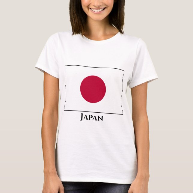 Camiseta Bandera de Japón (japonesa) (Anverso)