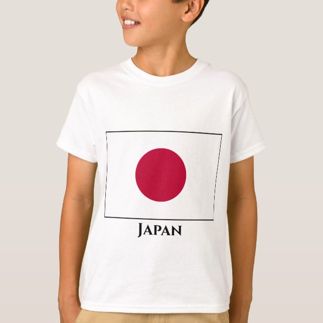 Camiseta Bandera de Japón (japonesa) (Anverso)