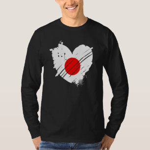 Camiseta Bandera de Japón Me Encanta Japón Está En Mi Adn P