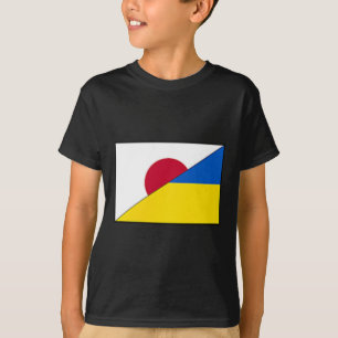 Camiseta Bandera de Japón Ucrania Soporte Japonés Ucraniano