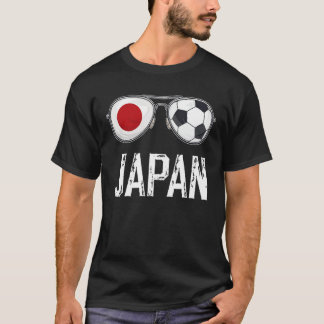 Camiseta Bandera de Japón y fanático japonés del vidrio del