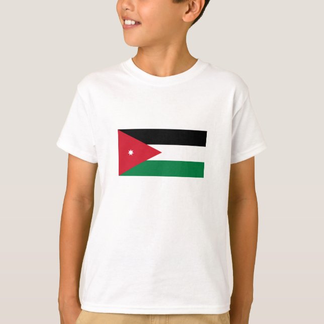 Camiseta Bandera de Jordania (Anverso)
