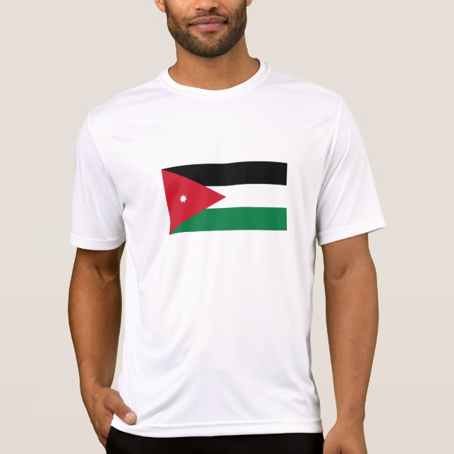 Camiseta Bandera de Jordania (Anverso)