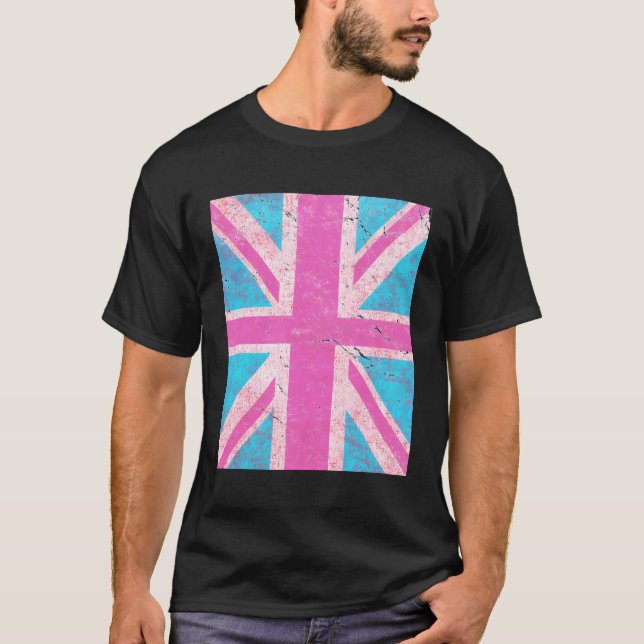 Camiseta Bandera de K Union Jack Uk (Anverso)