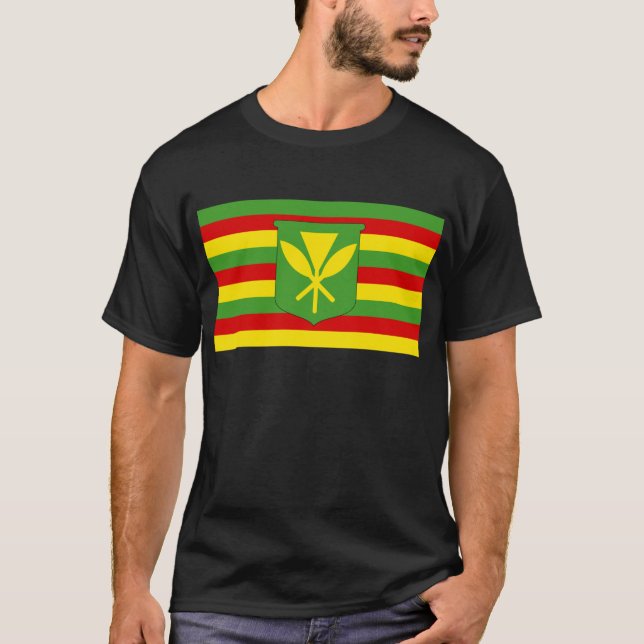 Camiseta Bandera de Kanaka Maoli (Anverso)