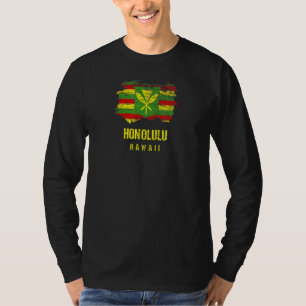 Camiseta Bandera de Kanaka Maoli Bandera Nativa Hawai Honol