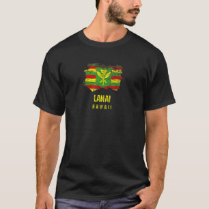 Camiseta Bandera de Kanaka Maoli Bandera Nativa Hawái Lanai