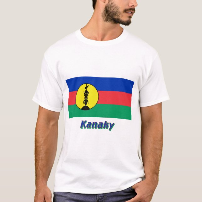 Camiseta Bandera de Kanaky con nombre (Anverso)