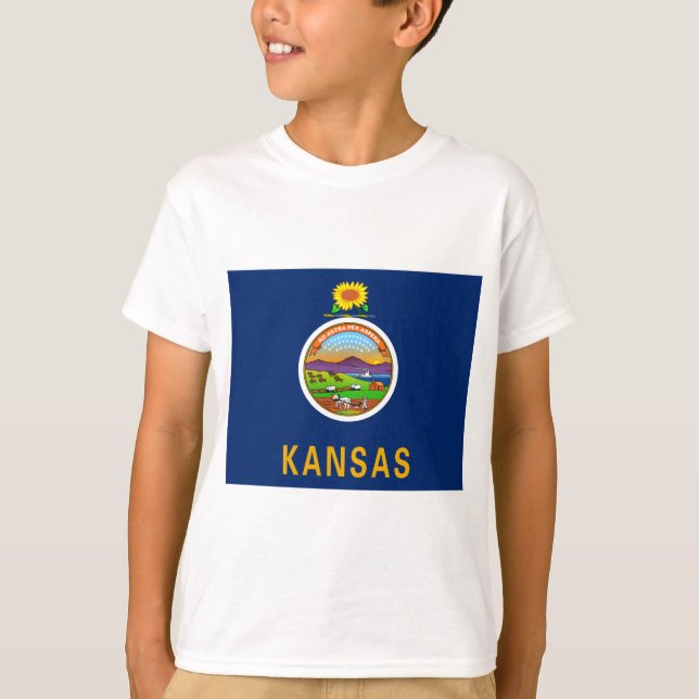 Camiseta Bandera de Kansas (Anverso)