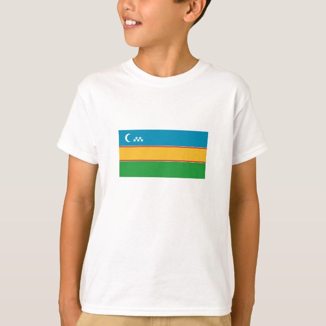 Camiseta Bandera de Karakalpakstan (Anverso)
