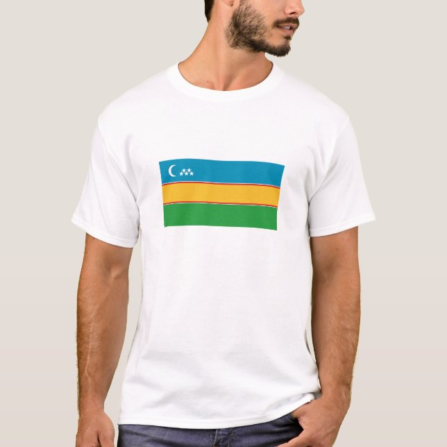 Camiseta Bandera de Karakalpakstan (Anverso)