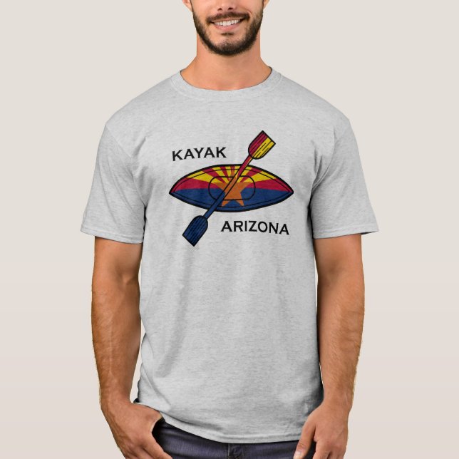 Camiseta Bandera de Kayak Arizona (Anverso)
