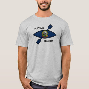 Camiseta Bandera de Kayak Idaho