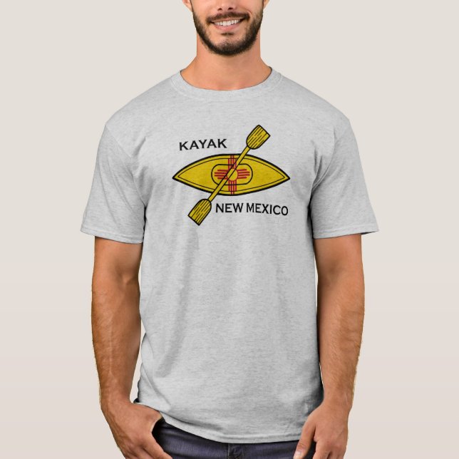 Camiseta Bandera de Kayak Nuevo México (Anverso)