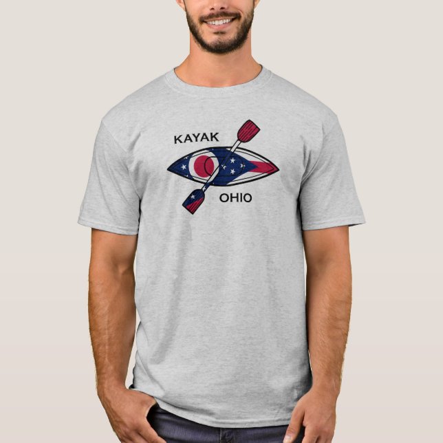 Camiseta Bandera de Kayak Ohio (Anverso)