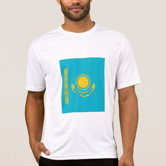 Camiseta bandera de Kazajistán (Anverso)