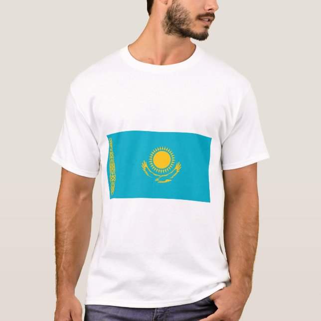 Camiseta Bandera de Kazajistán (Anverso)