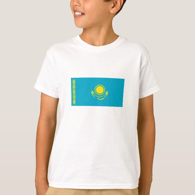 Camiseta Bandera de Kazajistán (Anverso)