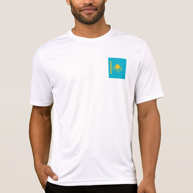Camiseta Bandera de Kazajistán (Anverso)