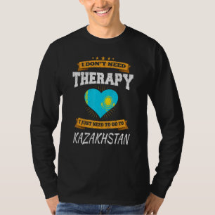 Camiseta Bandera de Kazajistán de vacaciones en Kazajistán 