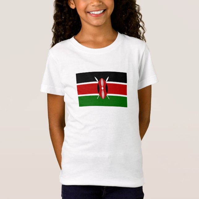 Camiseta Bandera de Kenia (Anverso)