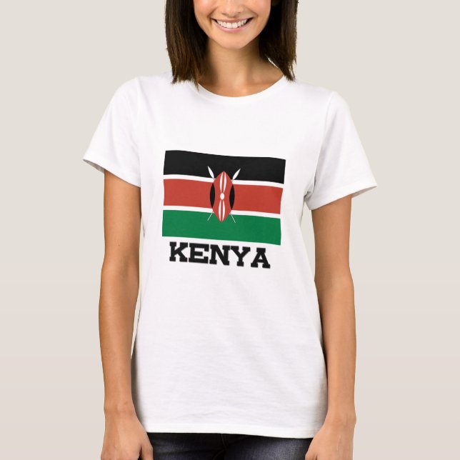 Camiseta Bandera de Kenia (Anverso)