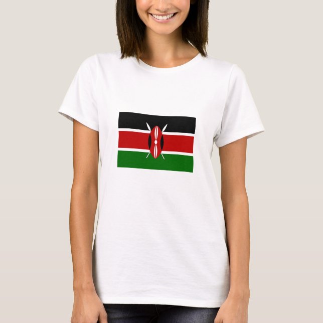 Camiseta Bandera de Kenia (Anverso)