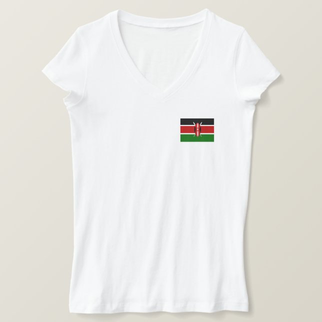 Camiseta Bandera de Kenia (Anverso del diseño)