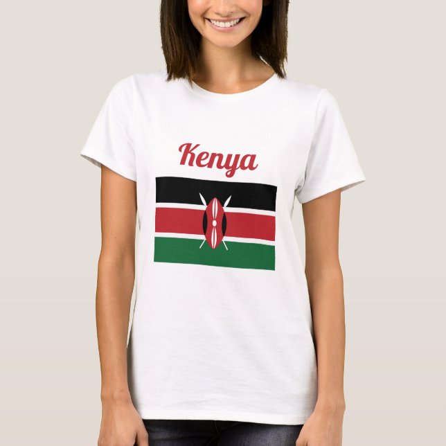 Camiseta Bandera de Kenia (Anverso)