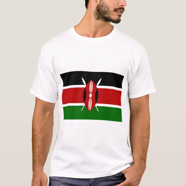 Camiseta Bandera de Kenia (Anverso)