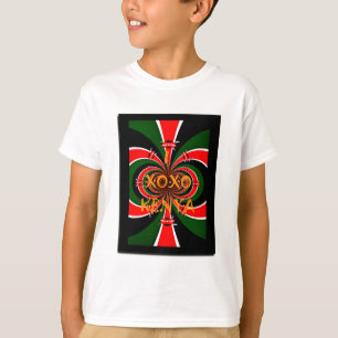 Camiseta Bandera de Kenia de inspiración africana resumen a