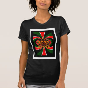 Camiseta Bandera de Kenia de inspiración africana resumen a