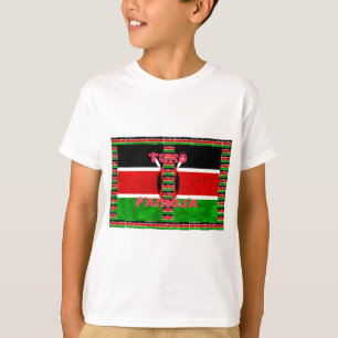 Camiseta Bandera de Kenia: Tuko Pamoja - Diseño de arte de 
