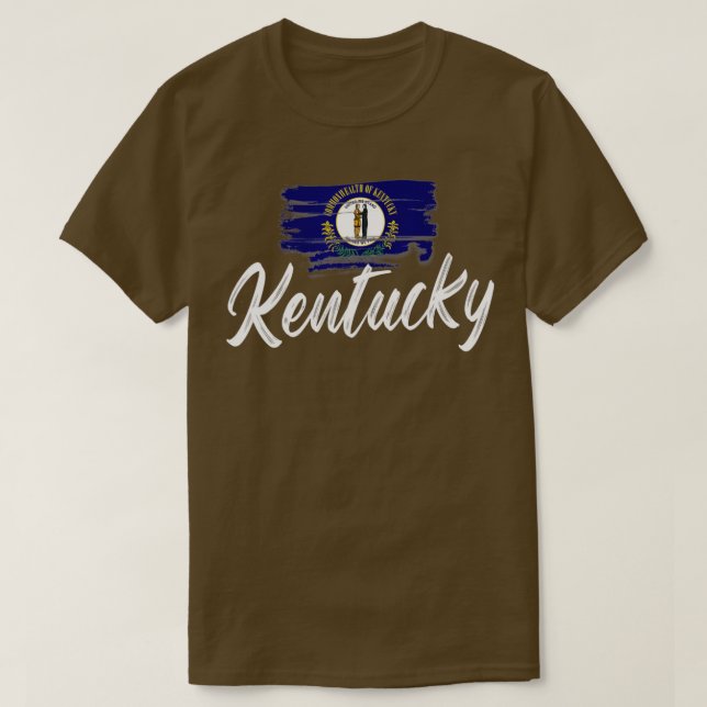 Camiseta Bandera de Kentucky Orgullo del Estado de la Bande (Diseño del anverso)