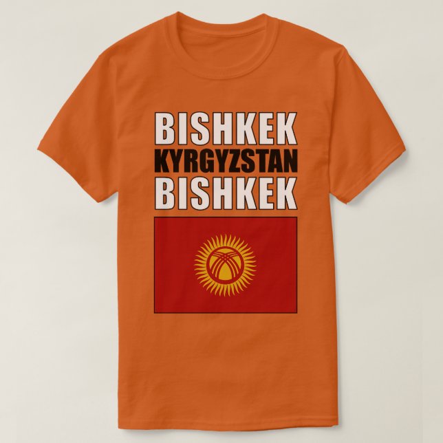 Camiseta Bandera de Kirguistán (Diseño del anverso)