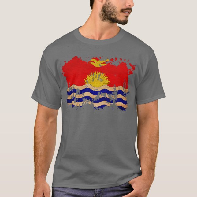 Camiseta Bandera de Kiribati (Anverso)